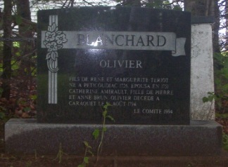 Blanchard Olivier Cemetery Ste-Anne-du-Bocage http://acanadianfamily.wordpress. com