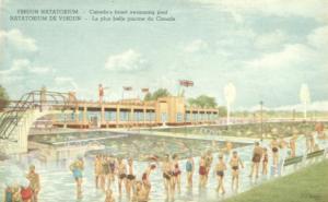 Verdun Natatorium Canada finest swimming pool Union jack over Canada