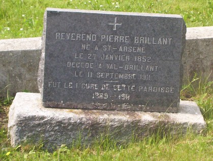 Headstone: BRILLANT | Val Brillant Cemetery | Quebec Cemeteries