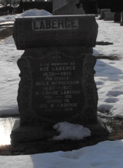 Headstone:  MCPHERSON   |  St-Joachim, Chateauguay  | Quebec Cemeteries